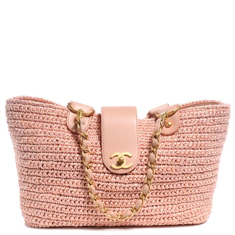 chanel straw bag|chanel drawstring bag.